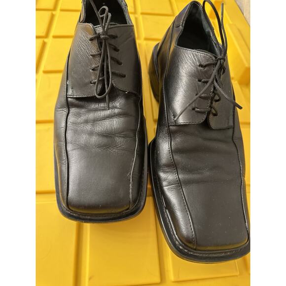 Kenneth Cole Men's Leather Dress Shoes Lace Up Square Toe Formal Wedding Prom 43 - Picture 8 of 8